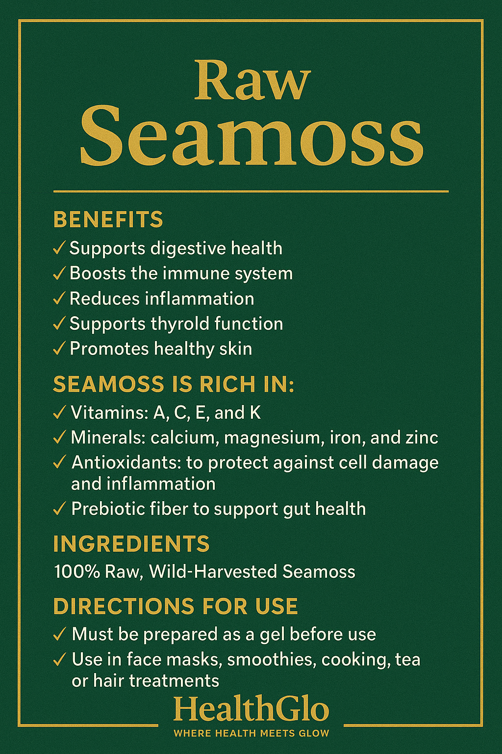 Raw Seamoss