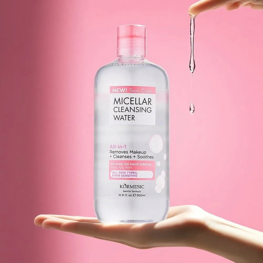 All-in-One Micellar Water 500ml Makeup Remover Gentle Formula