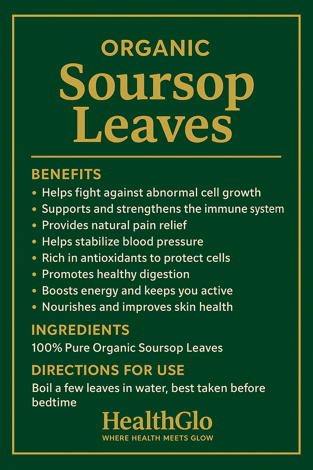 Soursop Leaves